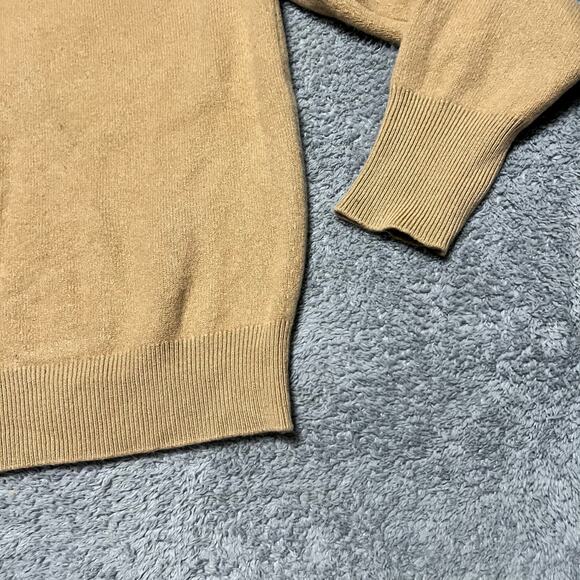 Royal Castle Sweater Womens 42 Large ? Tan Cashmere Turtleneck - Picture 2 of 7